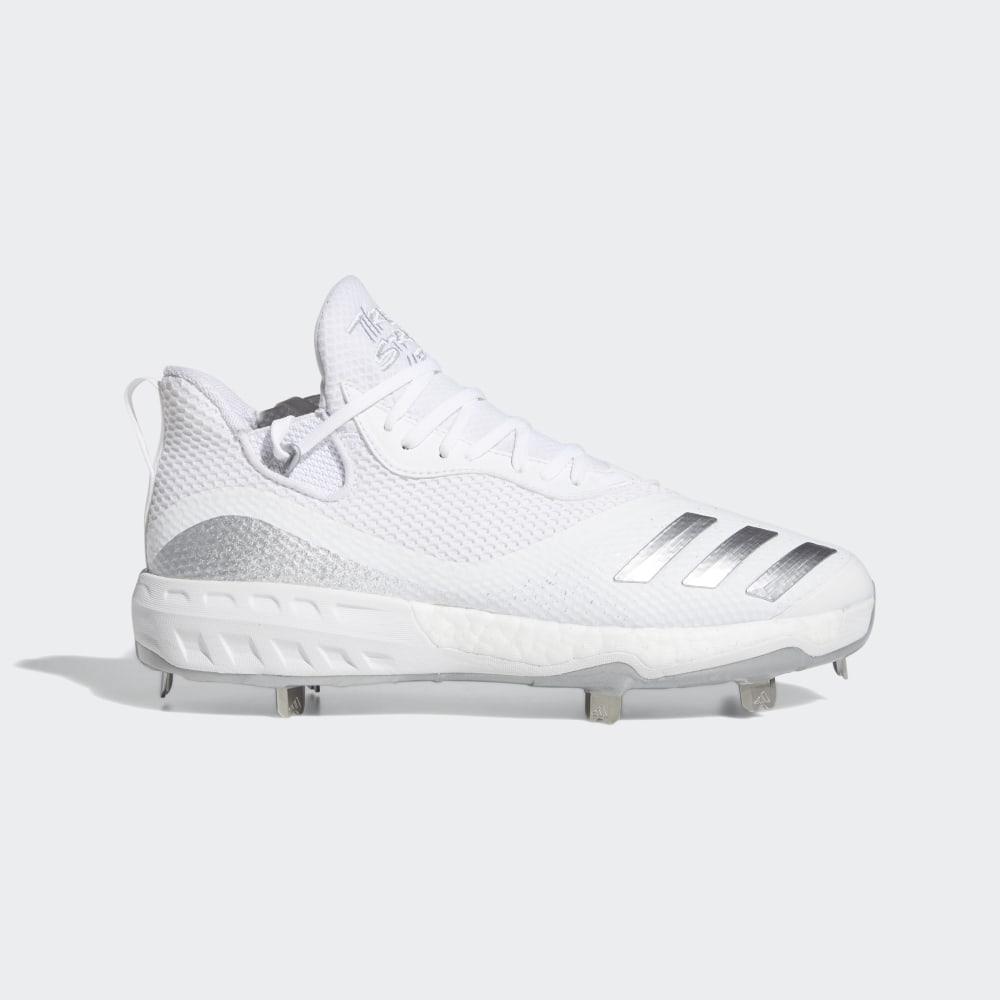 Adidas Men's Icon V Baseball Cleats White/Silver Metal Ireland G28238